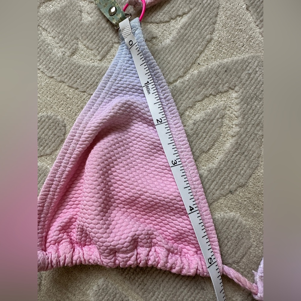 Boutine LA Pink and Light Blue Ombre- Bikini Set -medium top/small - Picture 3 of 14